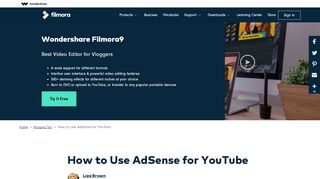 
                            11. How to Use AdSense for YouTube - Wondershare Filmora