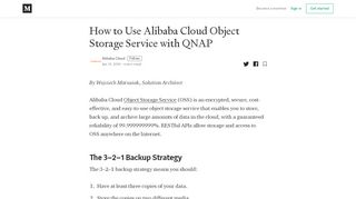 
                            10. How to Use Alibaba Cloud Object Storage Service with QNAP