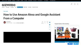 
                            8. How to Use Amazon Alexa and Google Assistant From a Computer