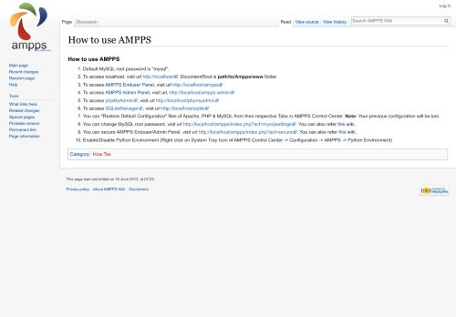 
                            12. How to use AMPPS - AMPPS Wiki