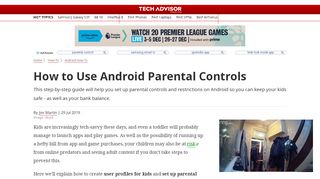 
                            10. How to Use Android Parental Controls - Tech Advisor