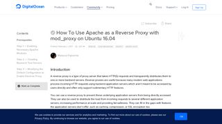 
                            2. How To Use Apache as a Reverse Proxy with mod_proxy on Ubuntu ...