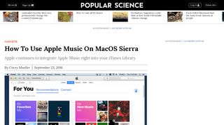 
                            7. How To Use Apple Music On MacOS Sierra | Popular Science