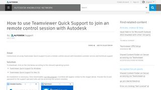 
                            12. How to use Autodesk Teamviewer Quick Support to Join a Remote ...