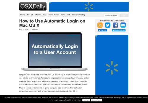 
                            3. How to Use Automatic Login on Mac OS X - OSXDaily
