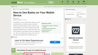 
                            13. How to Use Badoo on Your Mobile Device (with Pictures) - wikiHow