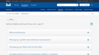 
                            5. How to use Bell email : Bell email features - Bell support - Bell Canada