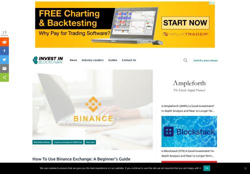 
                            10. How to Use Binance Exchange: A Beginner's Guide - Is It Safe ...