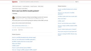 
                            4. How to use BSNL loyalty points - Quora