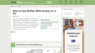 
                            12. How to Use Buffalo Web Access on a PC (with Pictures) - wikiHow