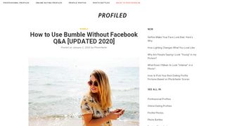 
                            13. How to Use Bumble Without Facebook Q&A [UPDATED 2019]