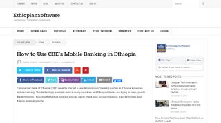 
                            7. How to Use CBE's Mobile Banking in Ethiopia | EthiopianSoftware