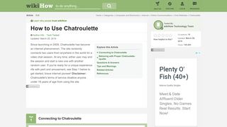 
                            5. How to Use Chatroulette: 10 Steps (with Pictures) - wikiHow