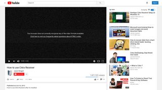 
                            5. How to use Citrix Receiver - YouTube