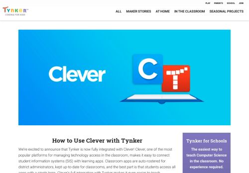 
                            10. How to Use Clever with Tynker | Tynker Blog