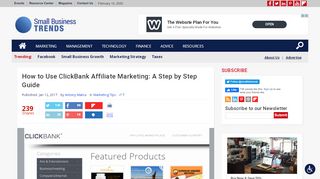 
                            6. How to Use ClickBank Affiliate Marketing: A Step by Step ...