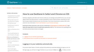 
                            13. How to use Dashlane in Safari and Chrome on iOS – Dashlane