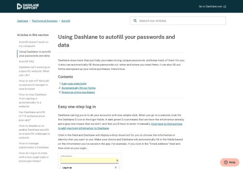 
                            8. How to use Dashlane in your browser – Dashlane