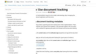 
                            5. How to use document tracking | Microsoft Docs