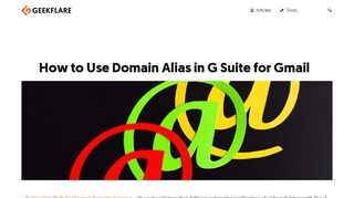 
                            11. How to Use Domain Alias in G Suite for Gmail - Geekflare