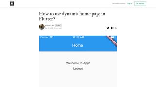 
                            13. How to use dynamic home page in Flutter? – Anılcan Çakır – Medium