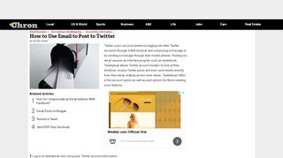 
                            4. How to Use Email to Post to Twitter | Chron.com