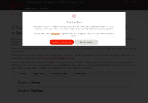 
                            9. How to Use Email with Mail Clients | Virgin Media