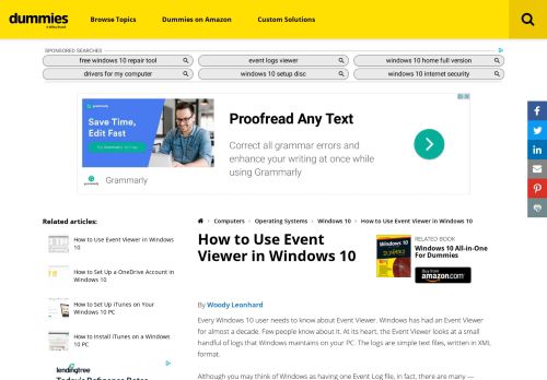 
                            13. How to Use Event Viewer in Windows 10 - dummies