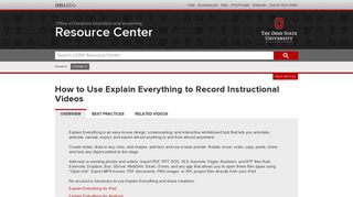
                            8. How to Use Explain Everything to Record Instructional Videos | ODEE ...