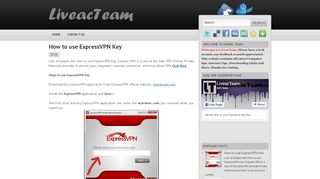
                            10. How to use ExpressVPN Key ~ Liveac Team