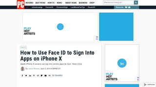
                            9. How to Use Face ID to Sign Into Apps on iPhone X | PCMag.com