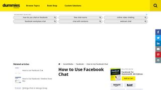 
                            8. How to Use Facebook Chat - dummies