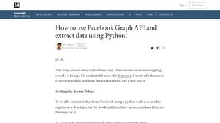 
                            9. How to use Facebook Graph API and extract data using Python!
