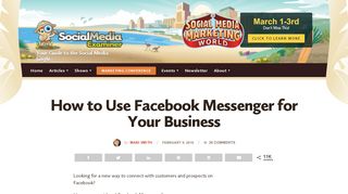 
                            8. How to Use Facebook Messenger for Your Business : Social Media ...