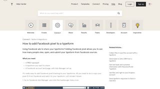 
                            12. How to use Facebook Pixel with Typeform | Typeform Help Center