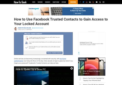 
                            12. How to Use Facebook Trusted Contacts to Gain Access to Your ...