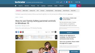 
                            13. How to use Family Safety parental controls in Windows 10 | TechRadar