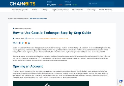 
                            7. How to Use Gate.io Exchange: Step-by-Step Guide - ChainBits