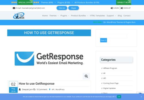 
                            11. How to use GetResponse - Weblizar