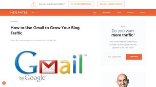 
                            11. How to Use Gmail to Grow Your Blog Traffic - Neil Patel