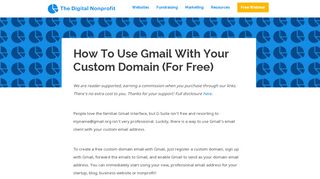 
                            10. How to Use Gmail with Your Custom Domain (For Free) — The ...