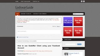 
                            13. How to use GodsWar Client using your Facebook Account ...