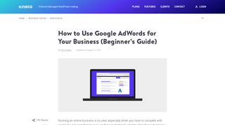 
                            9. How to Use Google AdWords for Your Business (Beginner's Guide)