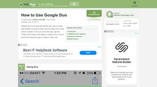 
                            8. How to Use Google Duo (with Pictures) - wikiHow