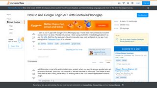 
                            6. How to use Google Login API with Cordova/Phonegap - Stack Overflow