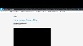 
                            10. How to Use Google Maps | Digital Trends