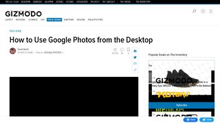 
                            9. How to Use Google Photos from the Desktop - Gizmodo