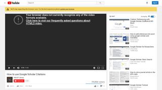 
                            11. How to use Google Scholar Citations - YouTube