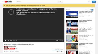 
                            9. How to use Google's Chrome Remote Desktop - YouTube