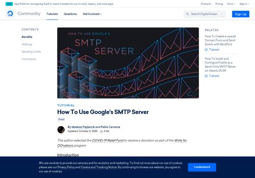 
                            5. How To Use Google's SMTP Server | DigitalOcean